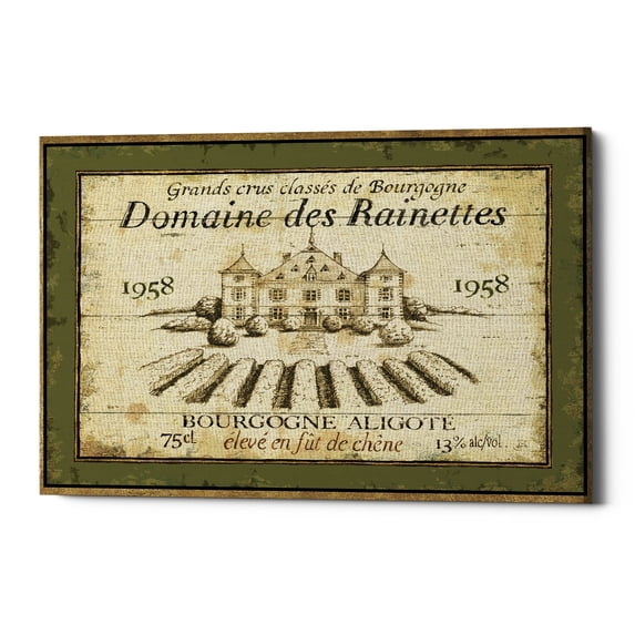Epic Graffiti 'French Wine Label III' Canvas Wall Art, 16"x12" 16" x 12"