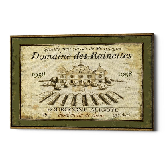 Epic Graffiti 'French Wine Label III' Canvas Wall Art, 16"x12" 26" x 18"