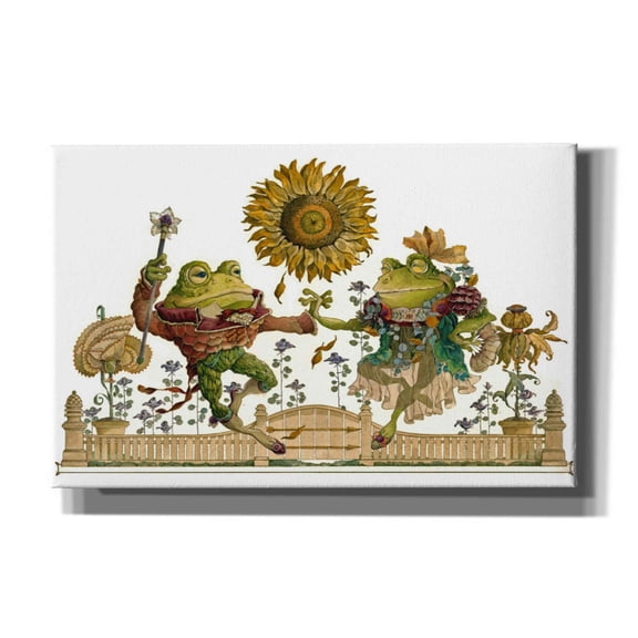 Epic Graffiti 'Frog Gavotte' by David Galchutt, Canvas Wall Art, 40"x26"