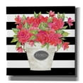 thumbnail image 1 of Epic Graffiti 'Fuchsia Flores Stripes' by Cindy Jacobs, Canvas Wall Art, 26"x26", 1 of 2