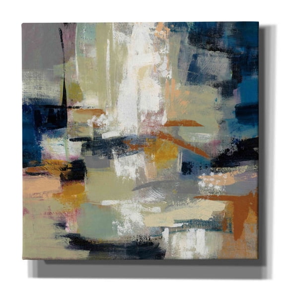 Epic Graffiti 'Full Moon II' by Silvia Vassileva, Canvas Wall Art, 26"x26"