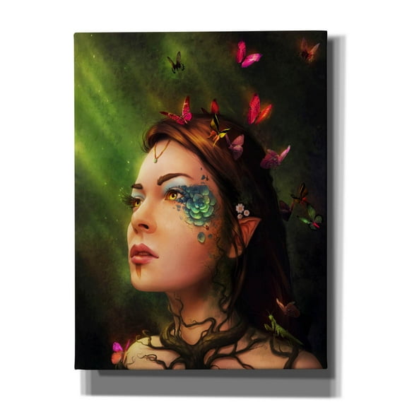 Epic Graffiti 'Gaia' by JoJoesArt, Canvas Wall Art, 12"x16"