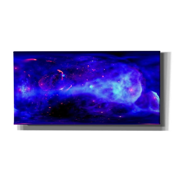 Epic Graffiti 'Galactic Center,' Canvas Wall Art, 24"x12"