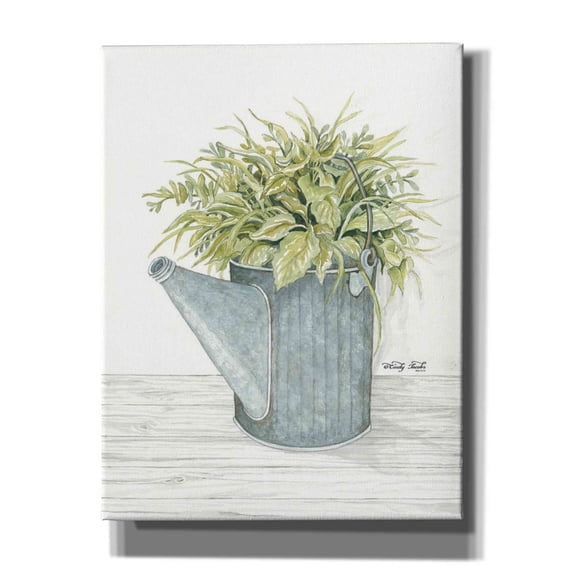 Epic Graffiti 'Galvanized Watering Can' by Cindy Jacobs, Canvas Wall Art, 26"x34"