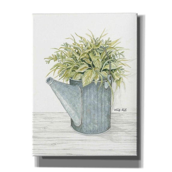 Epic Graffiti 'Galvanized Watering Can' by Cindy Jacobs, Canvas Wall Art, 40"x54"