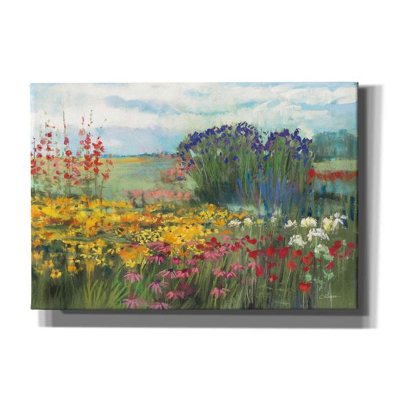 Epic Graffiti 'Garden Border' by Carol Rowan, Giclee Canvas Wall Art, 26"x18"