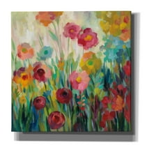 Epic Graffiti 'Garden Brightness' by Silvia Vassileva, Canvas Wall Art, 12"x12"