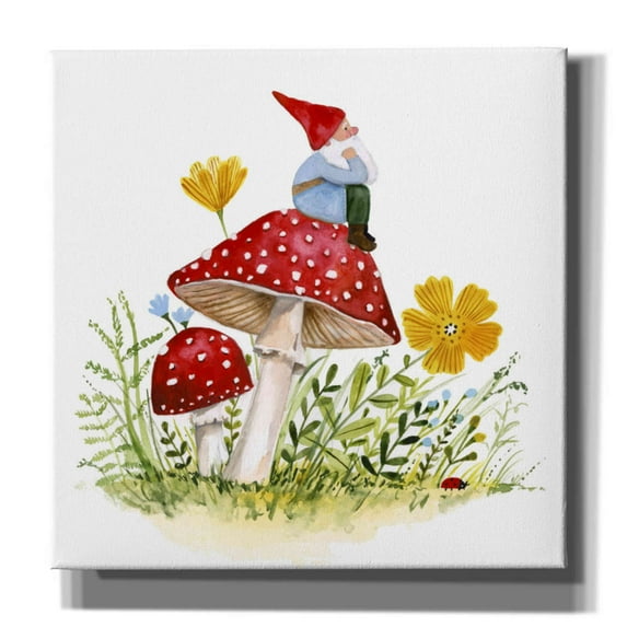 Epic Graffiti 'Garden Guardian I' by Victoria Borges, Canvas Wall Art, 26"x26"