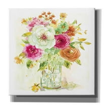 Epic Graffiti 'Garden Jar 5' by Jadei Graphics, Canvas Wall Art, 26"x26"