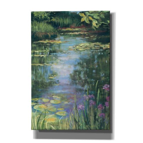 Epic Graffiti 'Garden Pond I' by Carol Rowan, Giclee Canvas Wall Art, 40"x60"