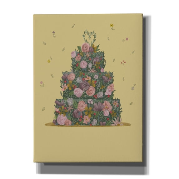 Epic Graffiti 'Garden Wedding Cake' by Christine Rotolo, Canvas Wall Art, 40"x54"