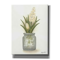 Epic Graffiti 'Gather Love Hyacinth' by Annie LaPoint, Giclee Canvas Wall Art, 40"x54"
