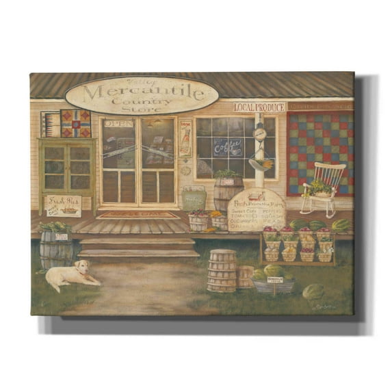 Epic Graffiti 'General Store II' by Pam Britton, Canvas Wall Art, 16"x12"
