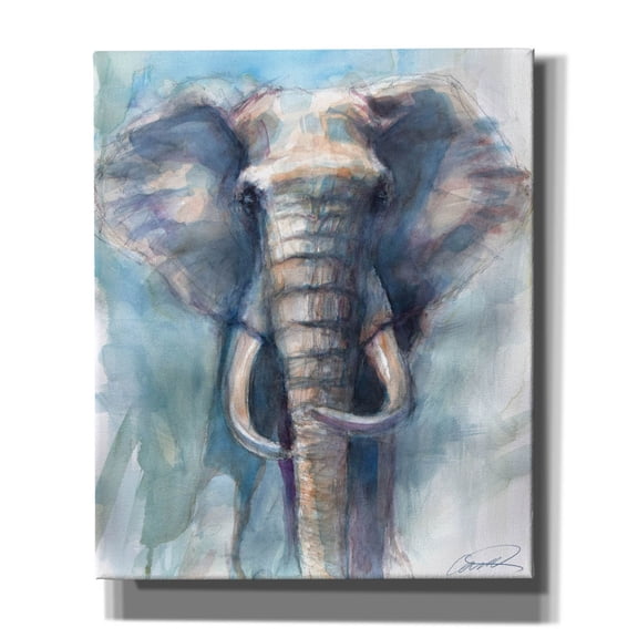 Epic Graffiti 'Gentle Giant Elephant' by Robert Campbell, Canvas Wall Art, 20"x24"