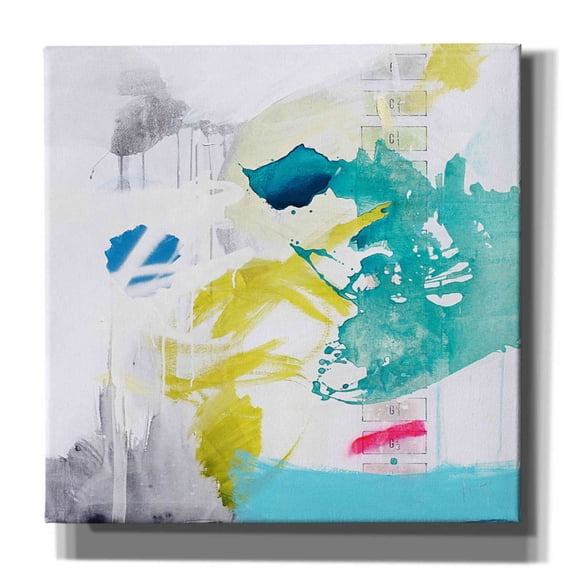Epic Graffiti 'Geologias' by Alba Escayo, Giclee Canvas Wall Art, 37"x37"