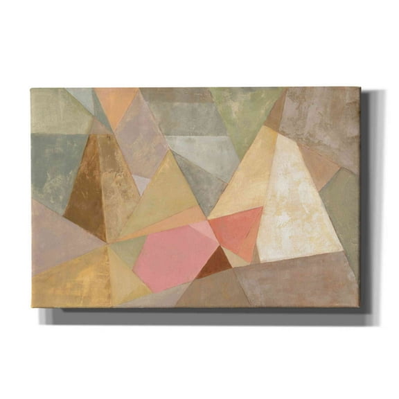 Epic Graffiti 'Geometric Abstract' by Silvia Vassileva, Canvas Wall Art, 18"x12"