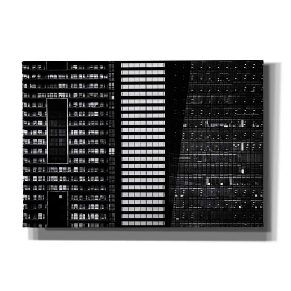 Epic Graffiti 'Geometry No 11' by Brian Carson, Giclee Canvas Wall Art, 26"x18"