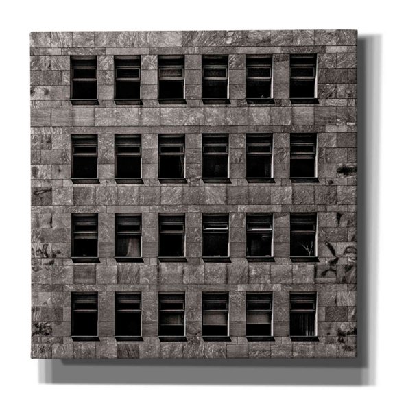 Epic Graffiti 'Geometry No 12' by Brian Carson, Giclee Canvas Wall Art, 37"x37"