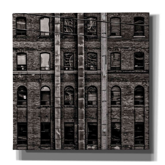 Epic Graffiti 'Geometry No 13' by Brian Carson, Giclee Canvas Wall Art, 12"x12"