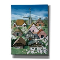 Epic Graffiti 'German Farmhouses' by Harro Maass, Canvas Wall Art, 40"x54"