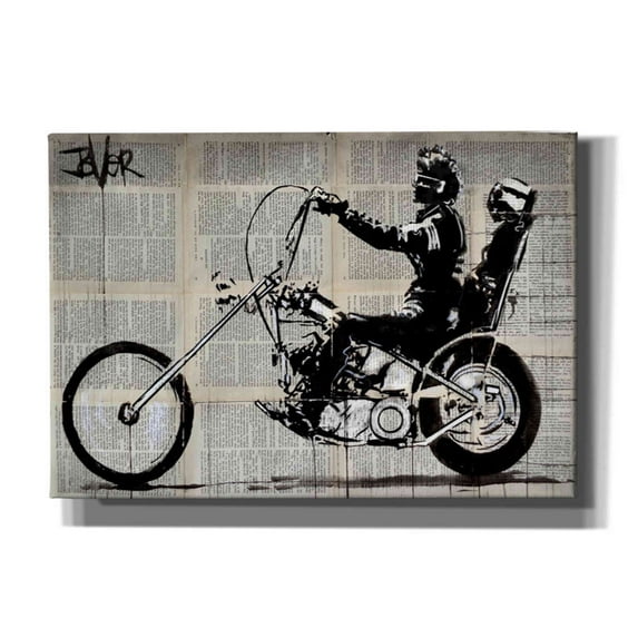 Epic Graffiti 'Get Your Motor Running' by Loui Jover, Canvas Wall Art, 26"x18"