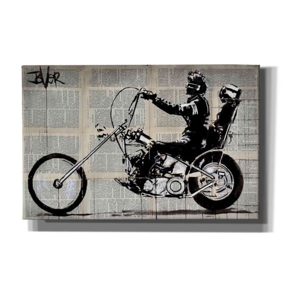 Epic Graffiti 'Get Your Motor Running' by Loui Jover, Canvas Wall Art, 40"x26"