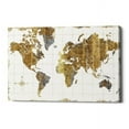 thumbnail image 1 of Epic Graffiti  "Gilded Map" by Wild Apple Portfolio, Giclee Canvas Wall Art, 18"x26", 1 of 4