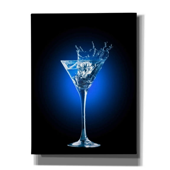 Epic Graffiti 'Gin and Tonic Splash' by Epic Portfolio, Canvas Wall Art, 12"x16"