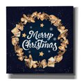 thumbnail image 1 of Epic Graffiti 'Gingerbread Merry Christmas Wreath' by Seven Trees Design, Canvas Wall Art, 12"x12", 1 of 2