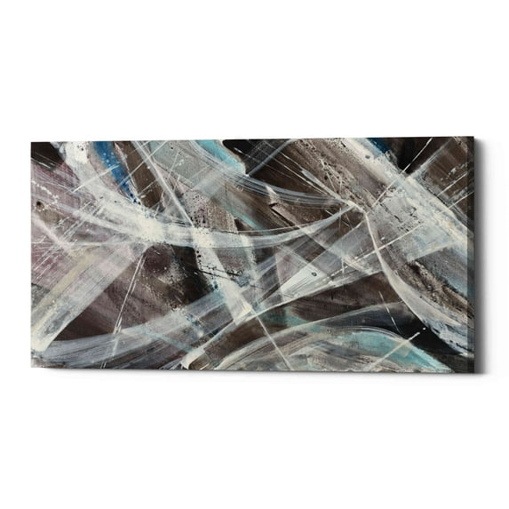Epic Graffiti 'Glacier VI' by Albena Hristova, Canvas Wall Art, 40"x20"