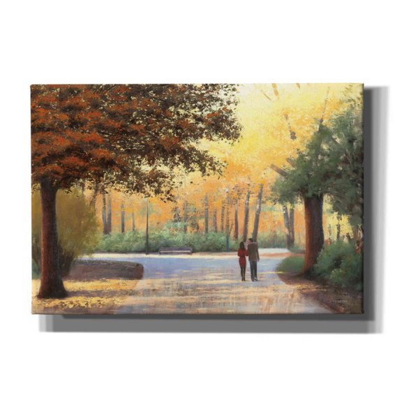 Epic Graffiti 'Golden Autumn Stroll' by James Wiens, Canvas Wall Art, 26"x18"