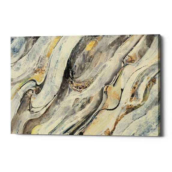 Epic Graffiti 'Golden Falls' by Albena Hristova, Canvas Wall Art, 18"x12"