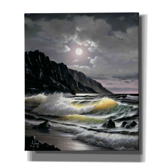 Epic Graffiti 'Golden Waves' by Anthony Casay, Canvas Wall Art, 20"x24"