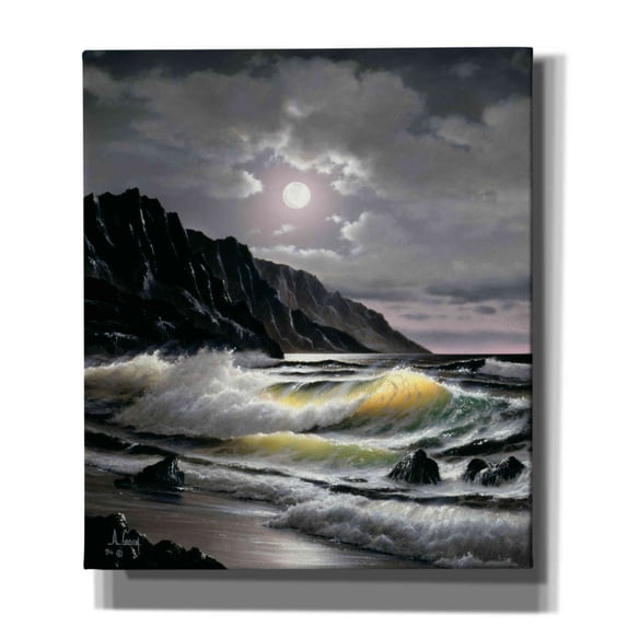 Epic Graffiti 'Golden Waves' by Anthony Casay, Canvas Wall Art, 26"x30"