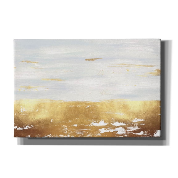 Epic Graffiti 'Golden White River' by Svetlana Aleynikova Canvas Wall Art, 60" x 40"