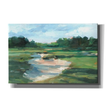 Epic Graffiti 'Golf Course Study I' by Ethan Harper, Canvas Wall Art, 18"x12"