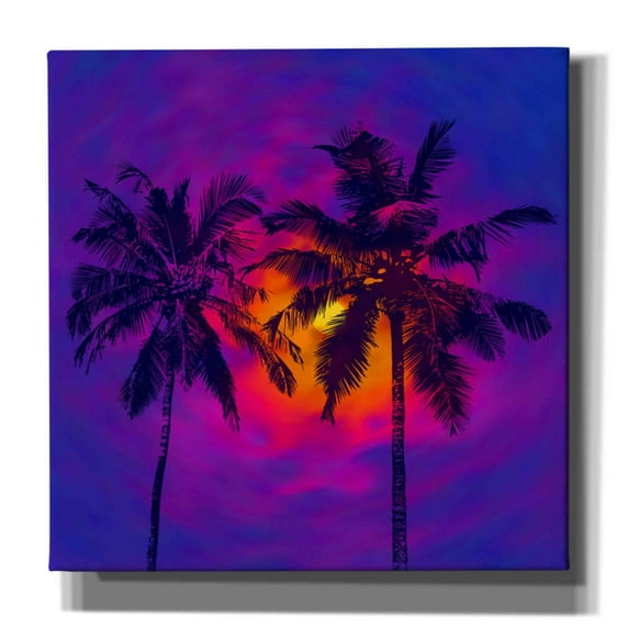 Epic Graffiti 'Good Night Florida' by Epic Portfolio, Giclee Canvas Wall Art, 12"x12"