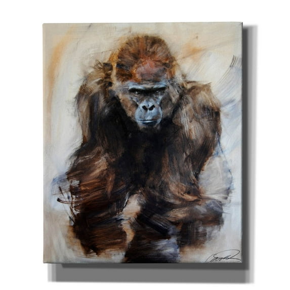 Epic Graffiti 'Gorilla Glare' by Robert Campbell, Canvas Wall Art, 20"x24"