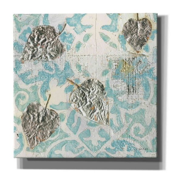 Epic Graffiti 'Gracefully Blue I' by James Wiens, Canvas Wall Art, 12"x12"