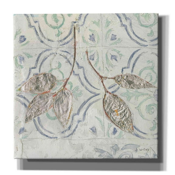 Epic Graffiti 'Gracefully Blue III' by James Wiens, Canvas Wall Art, 18"x18"