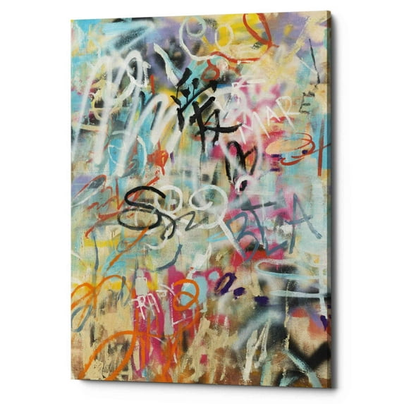 Epic Graffiti 'Graffiti Love' by Danhui Nai, Canvas Wall Art, 12"x16"