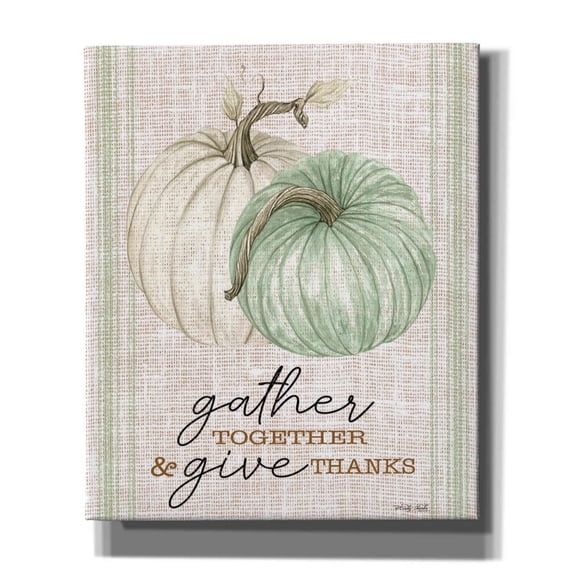 Epic Graffiti 'Grain Sack Gather and Give Thanks' by Cindy Jacobs, Canvas Wall Art, 20"x24"