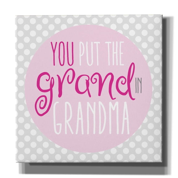 Epic Graffiti 'Grandma 3' by Erin Clark Canvas Wall Art, 12" x 12"