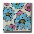 thumbnail image 1 of Epic Graffiti 'Graphic Pink and Blue Floral II' by Silvia Vassileva, Canvas Wall Art, 26"x26", 1 of 2