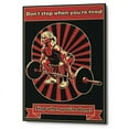 thumbnail image 1 of Epic Graffiti  'Gym Motivation' Giclee Canvas Wall Art - Red 18" x 26", 1 of 2