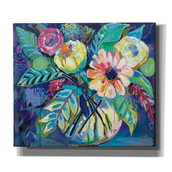 Epic Graffiti "Happiness" by Jeanette Vertentes, Canvas Wall Art, 30"x26"