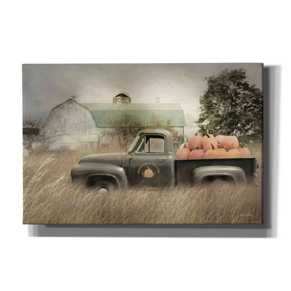 Epic Graffiti 'Happy Harvest Truck' by Lori Deiter, Canvas Wall Art, 18"x12"