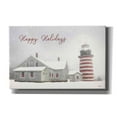thumbnail image 1 of Epic Graffiti 'Happy Holidays Lighthouse' by Lori Deiter, Canvas Wall Art, 40"x26", 1 of 8