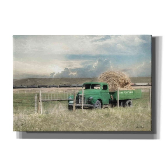 Epic Graffiti 'Hay for Sale' by Lori Deiter, Canvas Wall Art, 26"x18"