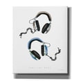 thumbnail image 1 of Epic Graffiti 'Headphones Love Blue Gray'  by Mercedes Lopez Charro Canvas Wall Art, 20" x 24", 1 of 8